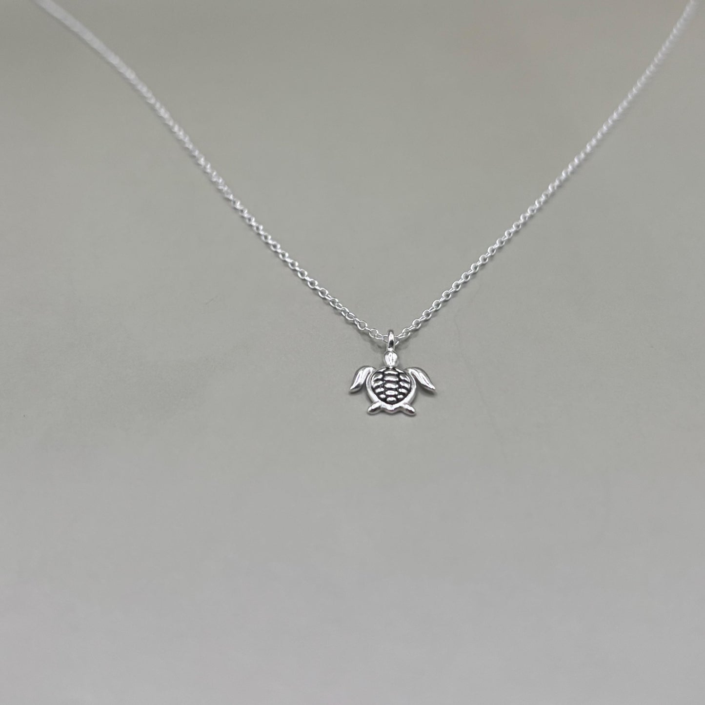 Dainty Silver Turtle Necklace Diamond Jewellery Gift Present for Her Present for Girls Real Silver 925