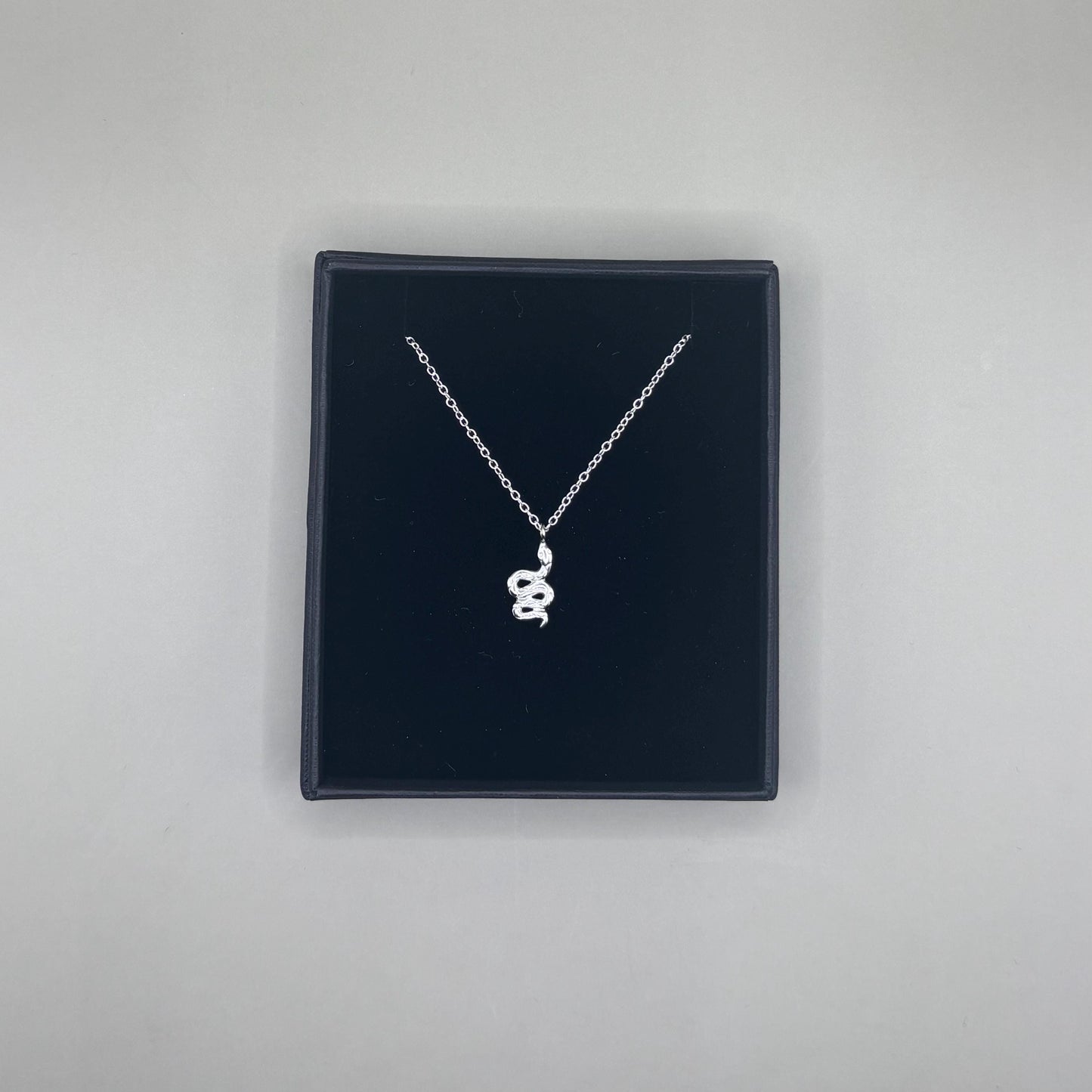 Dainty Silver Snake Necklace Diamond Jewellery Gift Present for Her Present for Girls Real Silver 925 Snake Jewellery