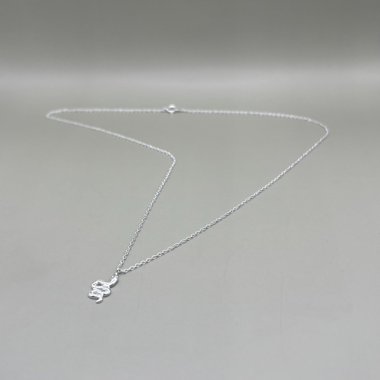 Dainty Silver Snake Necklace Diamond Jewellery Gift Present for Her Present for Girls Real Silver 925 Snake Jewellery